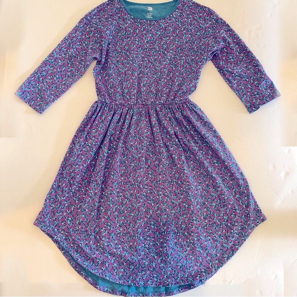 Girls’ Tea Collection High-Low Floral Dress - Size 16